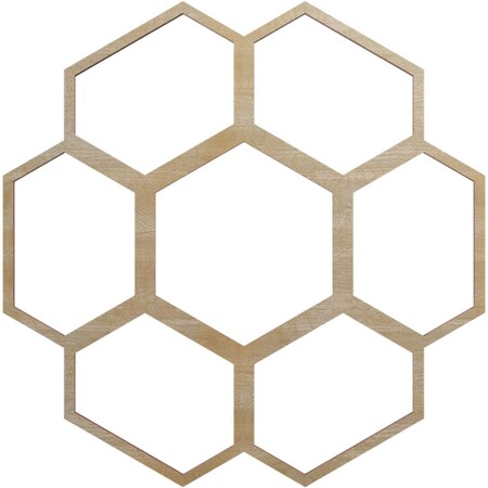 Ekena Millwork Florin Wood Fretwork Pierced Ceiling Medallion, Birch, 16"OD x 6 7/8"ID x 1/4"T CMWP16X16X0250FOBI